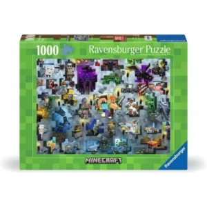 Puzzle: Minecraft: Mobs Challenge (1,000 Pieces) - Ravensburger for Puzzle - 4005555004226