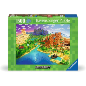 Puzzle: Minecraft: World of Minecraft (1,500 Pieces) - Ravensburger for Puzzle - 4005555004332