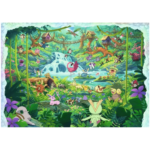 Screenshot_2026-07-29_154316__529941785354431 - Video Game Depot Colorful jungle scene with a waterfall, rope bridges, treehouses, and numerous playful cartoon creatures.",