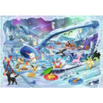 Screenshot_2026-07-29_154325__749701785354431 - Video Game Depot Snow-covered arctic landscape filled with colorful Pokémon engaging in winter activities on and around a frozen river and ice hills.
