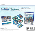 Zero_Azure_PS5_ESRB_US_DEGlamshot__835901778603164 - Video Game Depot Deluxe edition PS5 game cover for The Legend of Heroes: Trails from Zero/Trails to Azure with character cards and box art visuals in blue tones