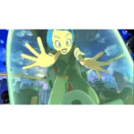 e9dbfe1b-a526-4841-b991-2733e6bc0f5e__943721776786923 - Video Game Depot Character with blue hair extends hands toward the viewer from a cockpit in a futuristic cityscape backdrop, excited expression.