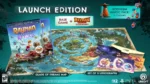 1b467d3d-da6d-45d4-b048-cf17e82cd64d - Video Game Depot Promotional image for Rayman Legends: Retold Launch Edition with game box, map, lithographs, and bonus content.