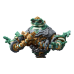 54362fe1-2632-4b8b-a6b5-d94a39a47e07__644841785781750 - Video Game Depot Colorful robotic frog figure with mechanical limbs and gold accents.