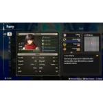 Character status screen: Lloyd the Knight at level 11 with gear and basic stats shown (HP bar, attributes). On the right, active skills like Defend, Sword Strike, Triple Cross with a grid for Skill Range.