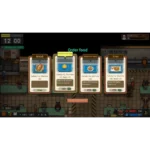 810174081077_08__699201789137568 - Video Game Depot In-game cafe order screen showing four food cards: Bread, Pumpkin Porridge, Mushroom Pasta, Fries.
