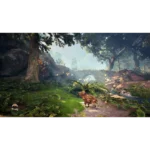 814737022729_05__112541786998579 - Video Game Depot Fantasy forest scene with a small brown animal, glowing orbs, and a stone arch bridge in the background.