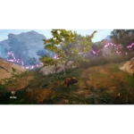 814737022729_10__962301786998579 - Video Game Depot Small brown wild boar standing in grassy rocky terrain, with pink glowing orbs trailing over the hillside and distant mountains in the background (game scene). The word 'Mother' appears in the bottom-left corner.