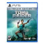 81JB3N15z-L_SL1500___568351785875627 - Video Game Depot PS5 Deluxe Edition cover for Tomb Raider: Legacy of Atlantis featuring Lara Croft with dual pistols in a jungle setting on a blue PS5 case.