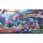 81ft2cIa-QL_SL1500___936471785865308 - Video Game Depot Fighting game screenshot shows Magik and Ms. Marvel battling in a bright city arena with blue energy slashes and multiple on-screen UI elements.