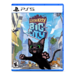 850075178155_catalog_02__624791786128124 - Video Game Depot PS5 game cover for Little Kitty Big City with a black kitten leaping toward the viewer in a city street scene