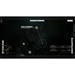 850075178216_citizen-sleeper-2_08_screenshot__020331787077956 - Video Game Depot Dark sci-fi control dashboard with circular node targets, scattered particles, and a yellow connector line labeled WELLSPRING (informational image).