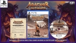 94ed163f-5315-4f2e-8605-0d44b959a894 - Video Game Depot Promotional PS5 banner for Abathor Ultimate with the game case, physical disc, and a Certificate of Physicality on a fantasy backdrop.