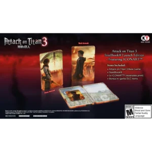 Attack on Titan 3: SteelBook Launch Edition (Game-Key Card) for Nintendo Switch 2 - 040198003773