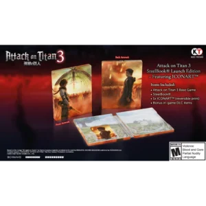 Attack on Titan 3: SteelBook Launch Edition for PlayStation 5 - 040198003759 - Video Game Depot Attack on Titan 3: SteelBook Launch Edition for PlayStation 5 - 040198003759