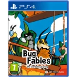 Cover art for Bug Fables: The Everlasting Sapling on a PS4 case, showing colorful insect characters against a blue sky background.
