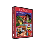 Evercade dual-game box for Banjo-Kazooie and Banjo-Tooie, with colorful cover art on a red case.