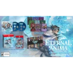 Eternal Anime Limited Edition promo showing soundtrack discs, character cards, acrylic stands, a physical Switch box, and an art book. Pre-order now.