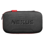 Image1_2 - Video Game Depot Black textured zippered carrying case with red zipper pull, embossed 'NEXUS' on the front and an Evercade tag above it.