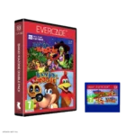 Image_4_1 - Video Game Depot Red Evercade game box with Banjo-Kazooie artwork and a separate blue cartridge beside it