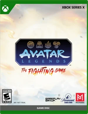 Xbox game cover for Avatar Legends: The Fighting Game with green border and Xbox logo in corner.