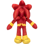 SONIC-FLASH-PLU-004-192995429130 - Video Game Depot Back view of a red plush toy superhero with yellow stitching and large yellow boots.