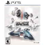 STAR-WARS-GALACTIC-RACER-PS5-001-810086924967 - Video Game Depot PS5 cover art for Star Wars: Galactic Racer with two armored racers in the foreground and racing ships below on a white backdrop.