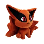 Soft orange Charmander plush toy sitting upright with big eyes and a small smile, showcasing its playful, cuddly look.