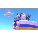 hello-kitty-island-adventure-friendship-bundle-screen-03__594541785523355 - Video Game Depot Cute animated characters standing on a colorful boat float against a clear blue sky.